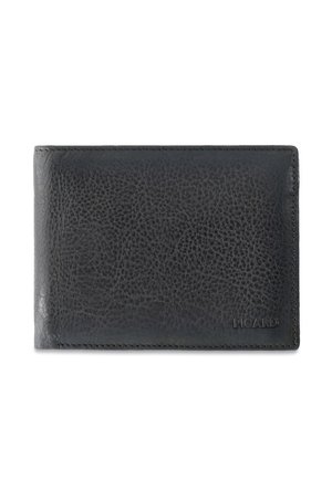 Portefeuille en cuir noir texturé avec coutures visibles et nom de marque embossé "PICARD" dans le coin inférieur droit.