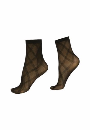 Calzedonia NETZ MIT RAUTENMUSTER - Socken - schwarz black eco diamond