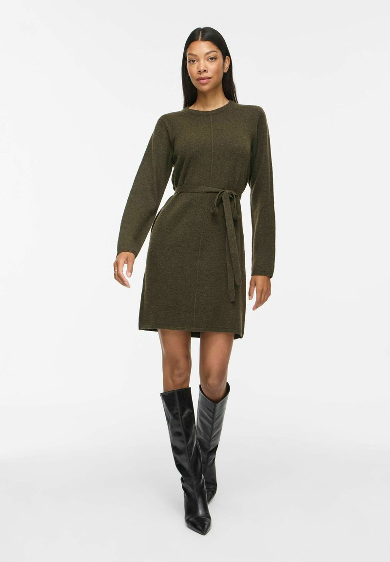 VILA KNITTED DRESS VILIGA SHORT - Jumper dress