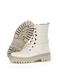 Gabor COMBAT - Enkellaarsjes met plateauzool - beige