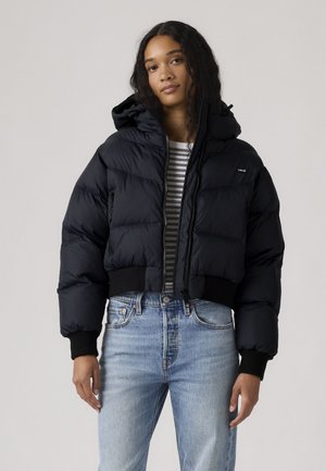 Levi's®, NOE WESTERN CROP PUFFER - Зимно яке - anthracite night