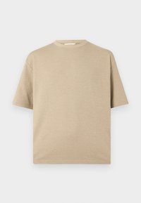 SLHLOOSEOSCAR O NECK TEE - T-shirt basic - savannah tan