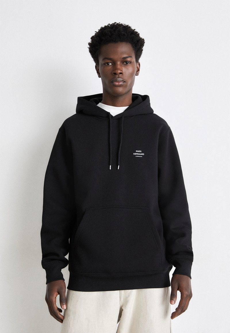 Mads Nørgaard STANDARD HOODIE LOGO - Mikina s kapucňou - black