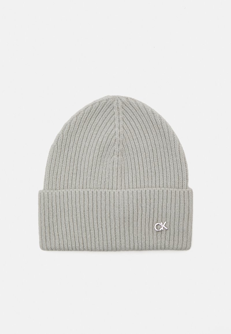 Calvin Klein CHUNKY BEANIE - Căciulă - pearl grey