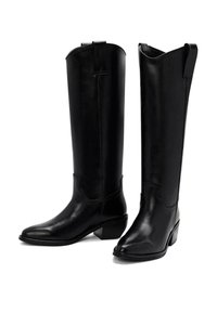 Derimod Stivali texani / biker - black