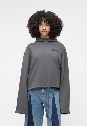 OVERSIZED CROP - Hoodie - magnet