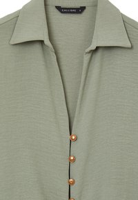 Calliope CROP CON NODO - Hemdbluse - salvia