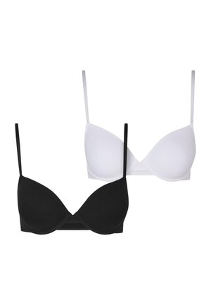 2-PACK - Kaarituelliset rintaliivit - black white