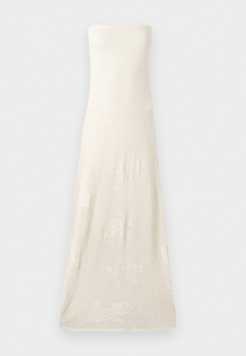 Abercrombie & Fitch STRAPLESS MAXI DRESS - Maxikleid - white/weiß - Zalando