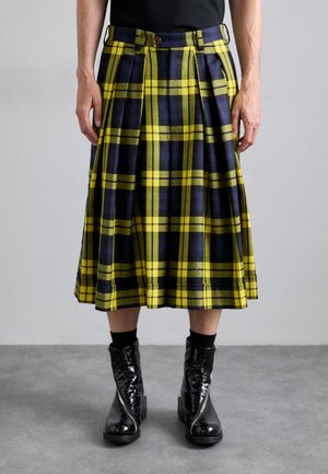 CULOTTES - Stoffhose - navy/yellow