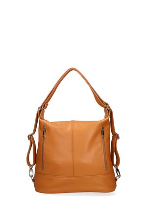 SHOULDER CONVERTIBLE - Borsa a mano - cognac