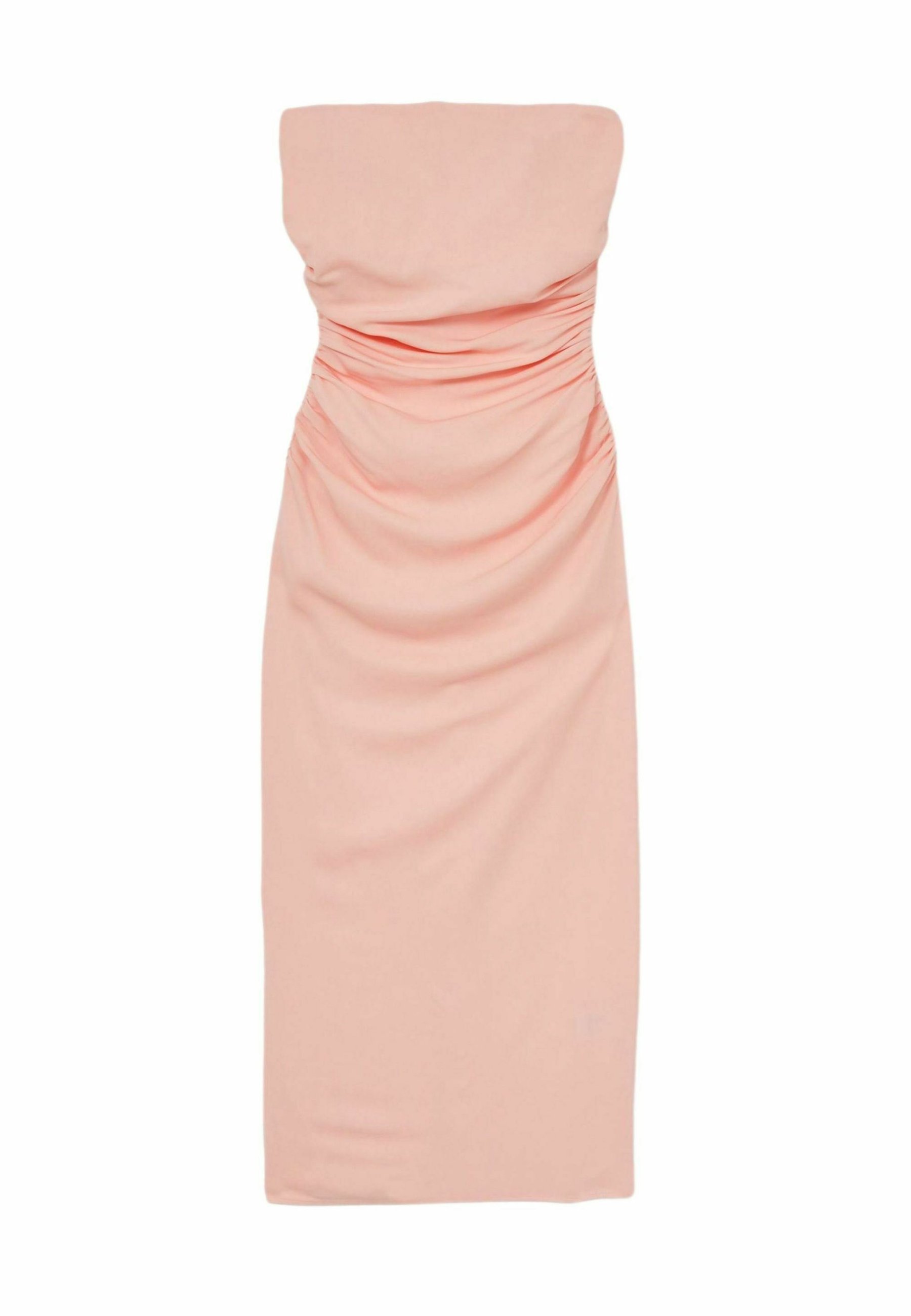 princess polly baby blue dress Reiss REGULAR FIT - IZZY RUCHED STRAPLESS BODYCON - Shift dress - pink