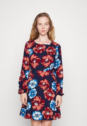 VIEVA AYA O NECK DRESS - Vestido informal - navy blazer/blue