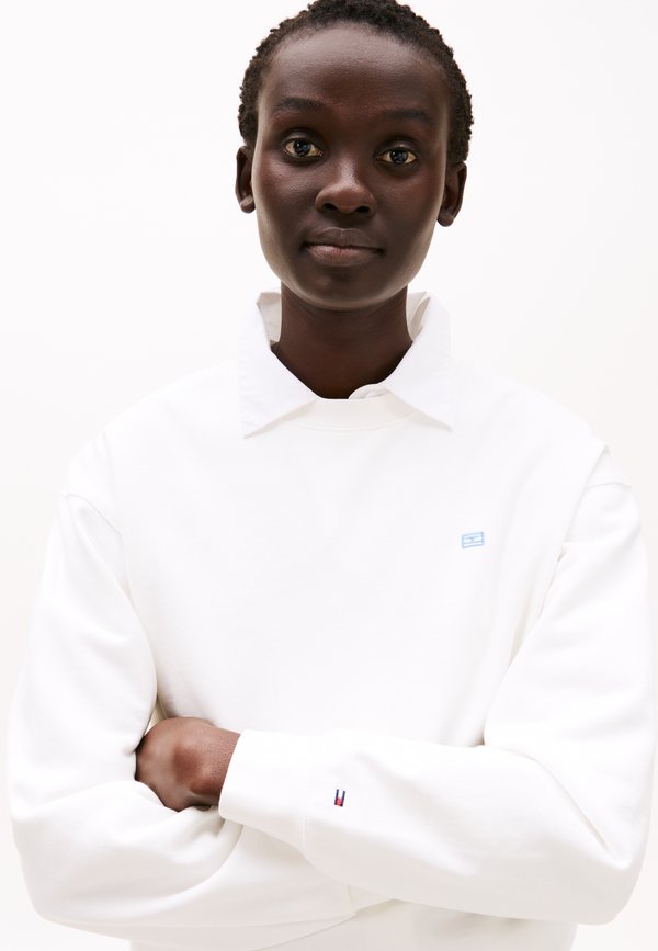 CONTRAST FLAG - Sweatshirt - ecru2