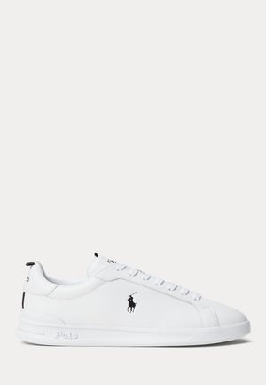 Polo Ralph Lauren, HERITAGE COURT II LEATHER SNEAKER UNISEX - Zapatillas - white/black