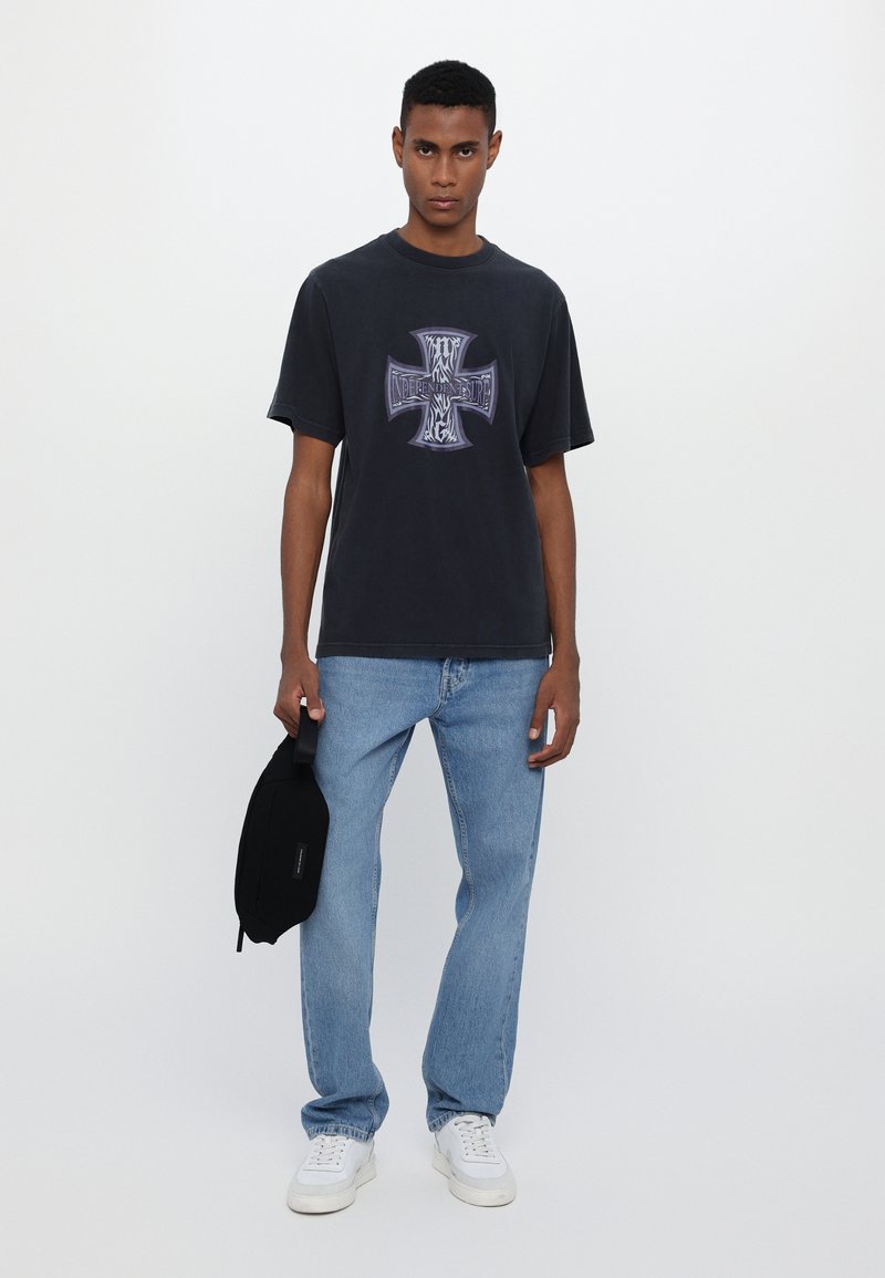 Noon Goons INDEPDENDENT SURF UNISEX - Potiskana majica - dark navy