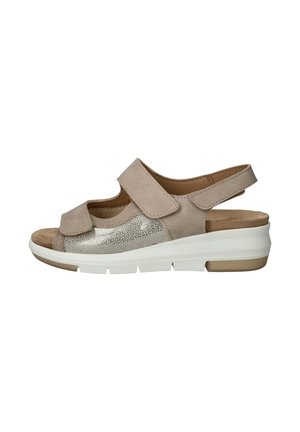 MAIRA - Sandalen met sleehak - beige