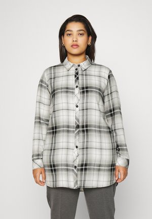 CARMISTO LIFE CHECK SHIRT - Button-down blouse - black