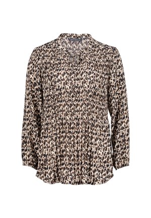 Betty Barclay, BETTY BARCLAY MIT PLISSEE SCHLUPFBLUSE - Tunique - beige schwarz