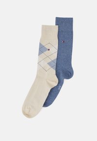 Não selecionado, beige/denim melange