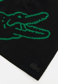 Lacoste UNISEX - Megzta kepurė - black/fluorine green