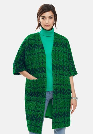 MADELEINE, AUS GROB STRUKTURIERTEM JACQUARD - Vest - green multicolor