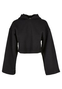 Urban Classics SHORT QUILTED - Kapucnis pulóver - black