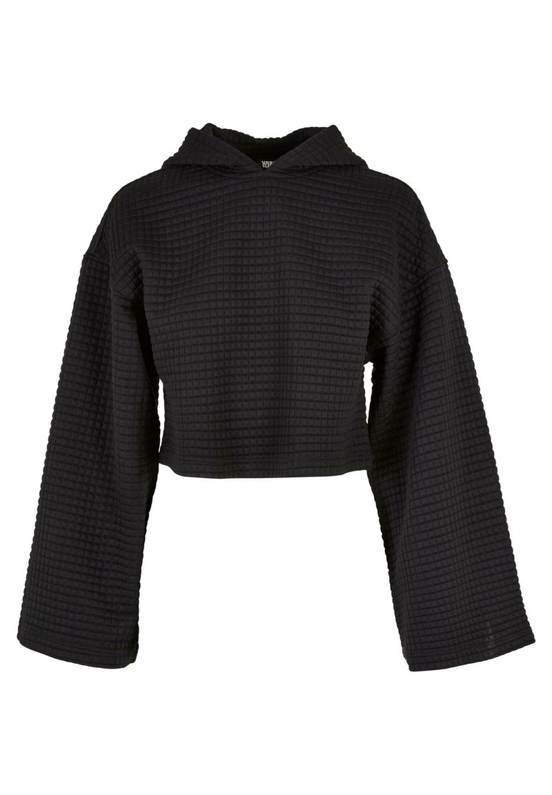 Urban Classics SHORT QUILTED - Kapucnis pulóver - black
