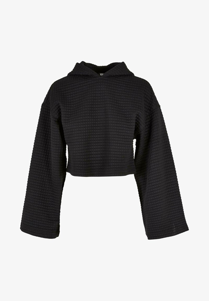 Urban Classics SHORT QUILTED - Kapucnis pulóver - black