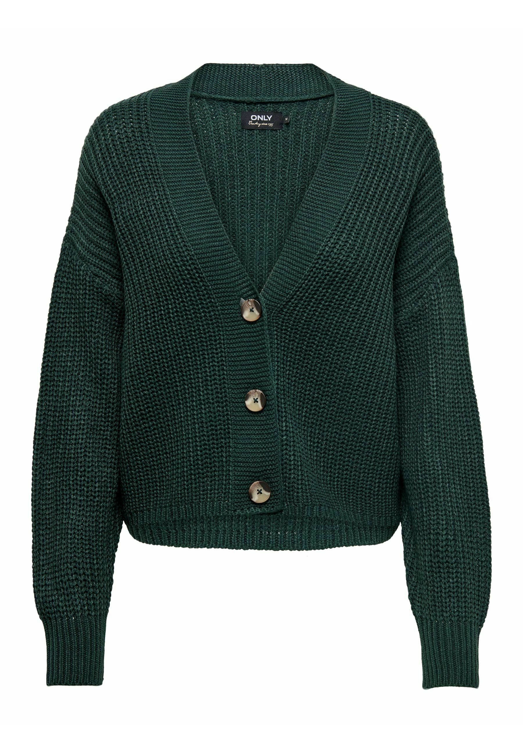 ONLY ONLCAROL NICE CARDIGAN - Cardigan - green gables/mottled dark