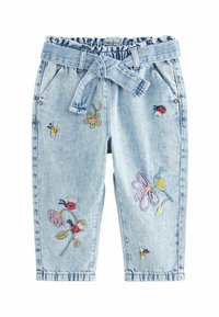Next LADYBIRD EMBROIDERED SLOUCHY REGULAR FIT - Tapered-Farkut - mid blue denim