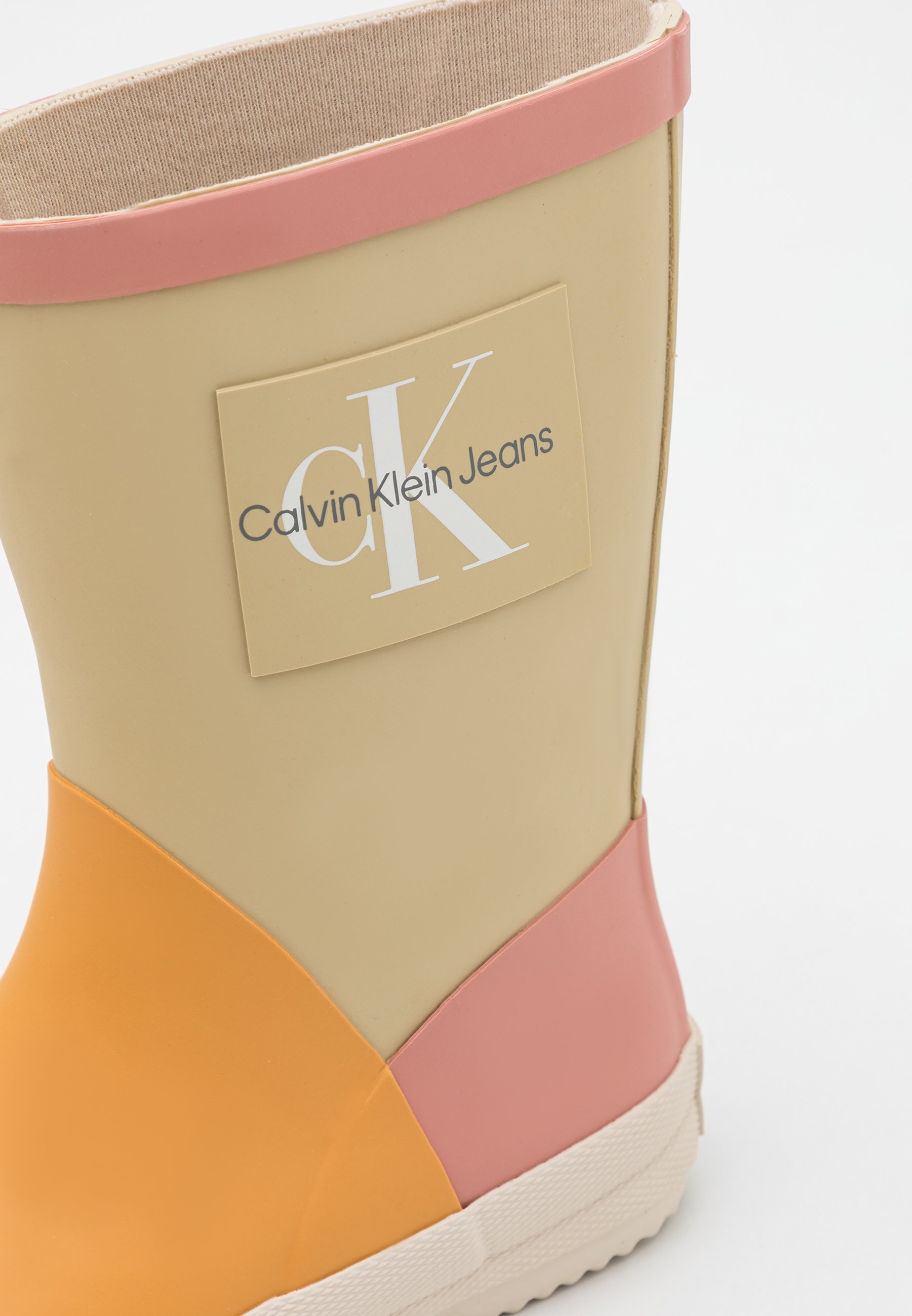 Calvin Klein Jeans UNISEX - Regenlaarzen - color block beige/beige - Zalando .nl