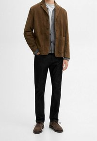 Massimo Dutti Giacca di pelle - brown