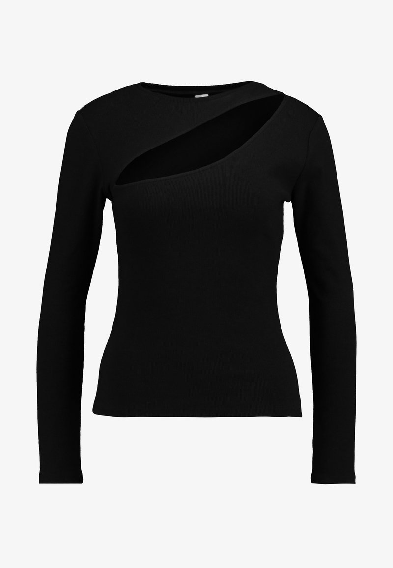 Nly by Nelly CUT OUT Långärmad tröja black Zalando.se Nly by Nelly CUT OUT Långärmad tröja white Zalando.se