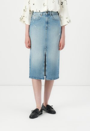 MIDI SKIRT - Jupe en jean - denim