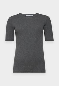 SAALEXO - Tricou basic - dark grey mel