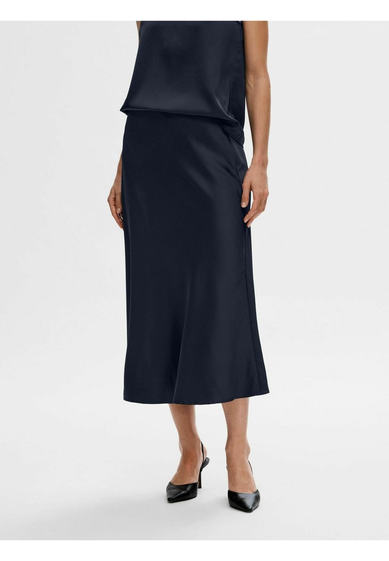 Selected Femme SLFLENA  - A-linjainen hame - dark sapphire