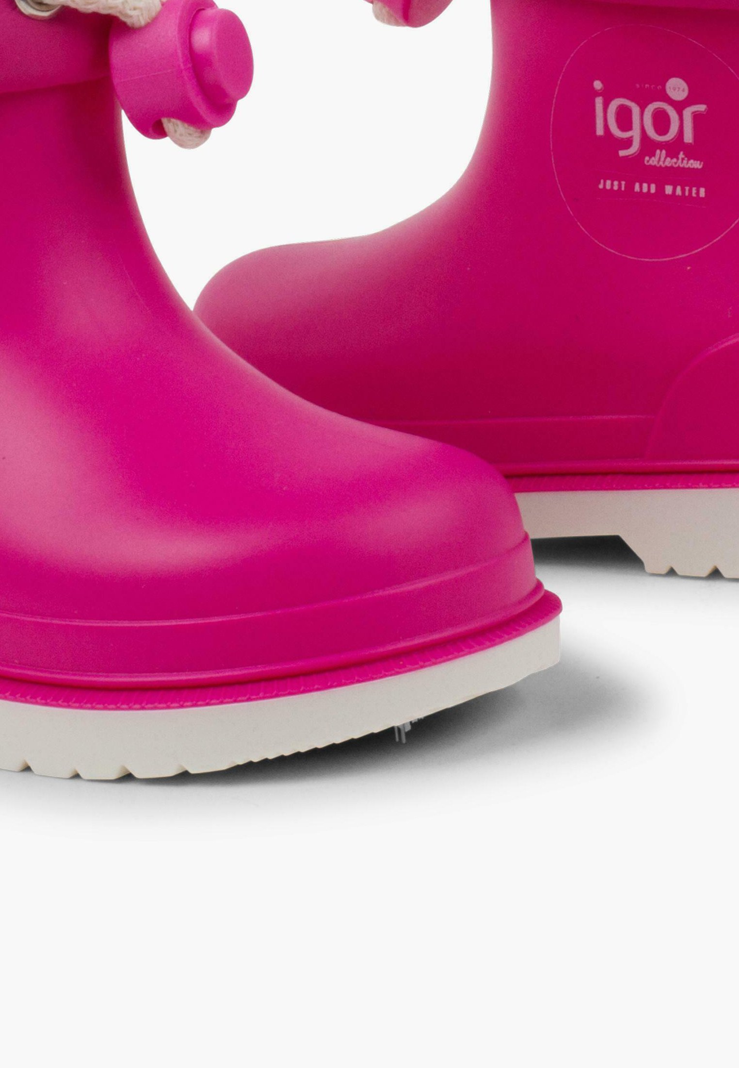 Pisamonas Botas de agua - fucsia/fucsia jaspeado - Zalando.es