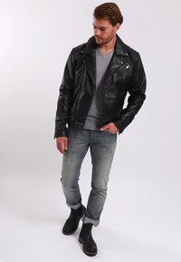 Lee Cooper BABYLAS - Skinnjacka - black