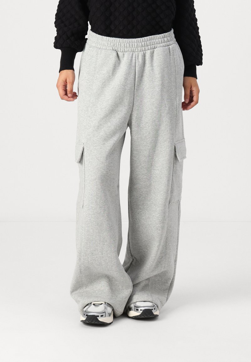 GAP Petite FRONT SEAM WIDE LEG PANT - Treningo apatinė dalis - light grey