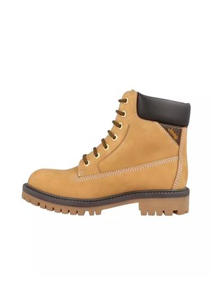 Stivaletti con plateau - giallo