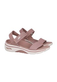 Skechers GO WALK ARCH FIT-ANNIE - Sandalias de cuña - malva