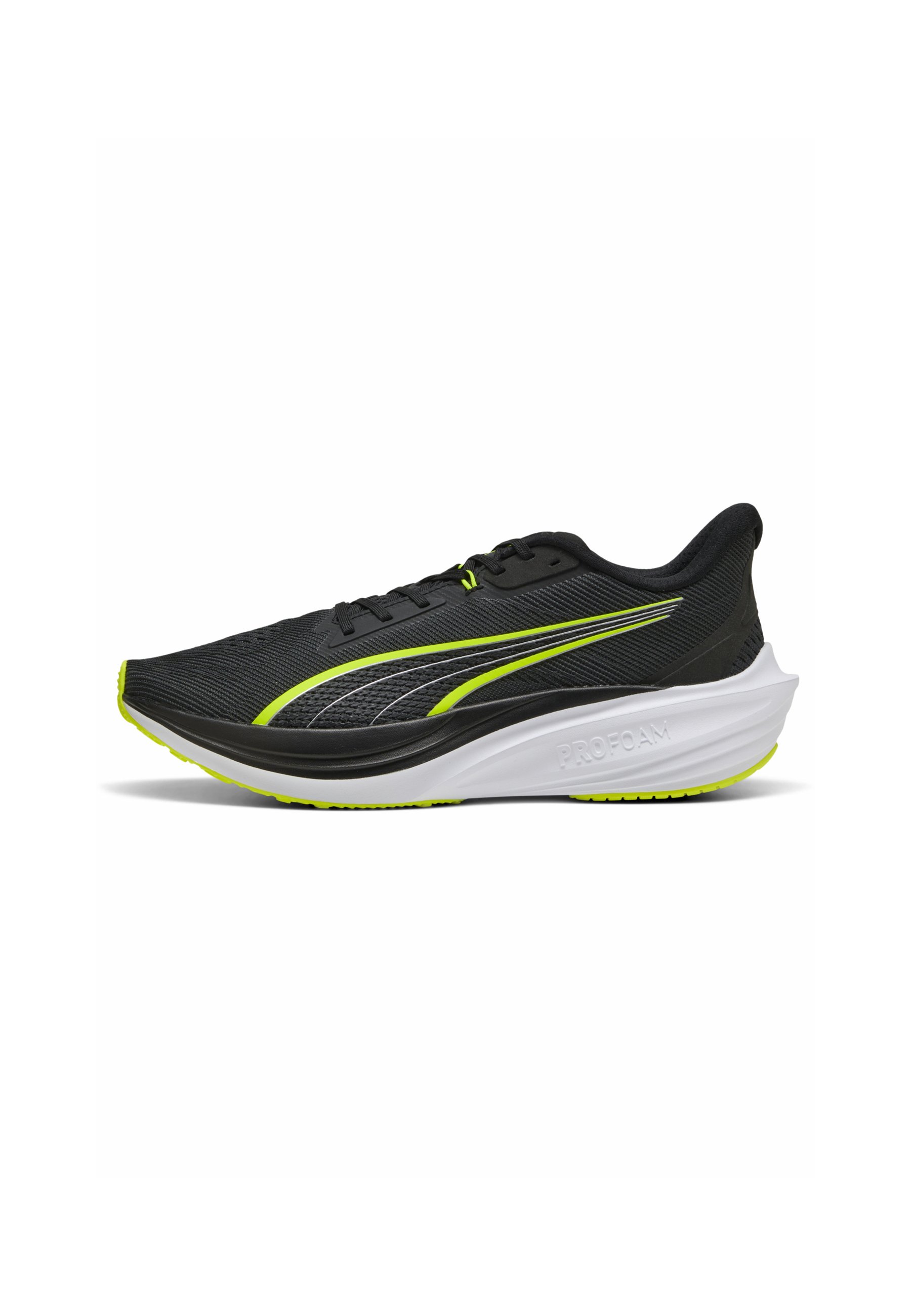 Puma White Athletic Shoes with Black Logo and Neon Yellow Accents Puma Deviate NITRO Elite 4 Women main image 4