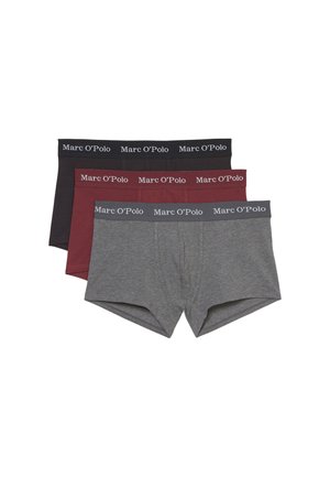 ESSENTIALS 3 PACK - Boxerbriefs - black deep ruby grey melange