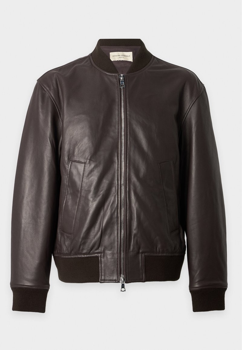 OFFICINE GENERALE MAONY - Bomber Jacket - dark brown - Zalando.co.uk