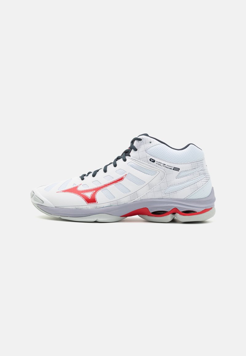 Mizuno WAVE VOLTAGE 2 - Sapatilhas de voleibol - white/salsa/black