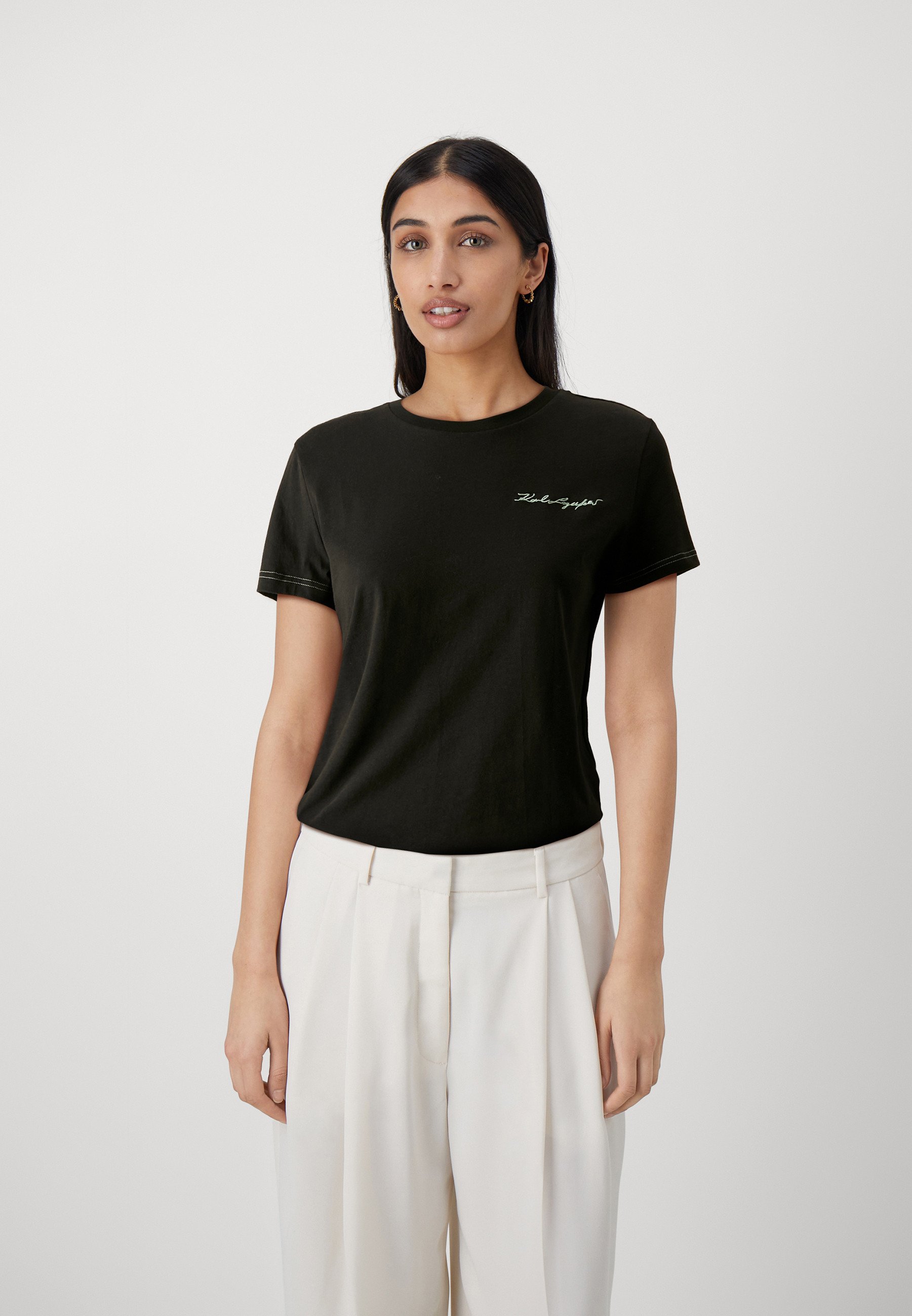 T-shirt Karl Lagerfeld Manches Longues – Noir – Taille M – Très Bon état