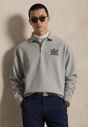 RELAXED FIT CREST DOUBLE KNIT SWEATSHIRT - Mikina - andover heather