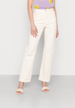 ROWE TROUSER - Trousers - white dusty light creme