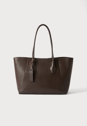 Zign by Zalando, LEATHER - Чанта за пазаруване - dark brown